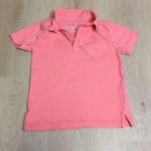 Crewcuts Little Boy’s Bright Coral Salmon Peach Pink Polo Shirt 3T